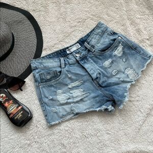 ZARA TRF Denim Shorts Size 02